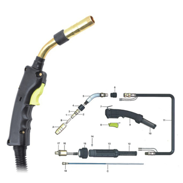UWELD 300A MIG Welding Gun Complete Torch