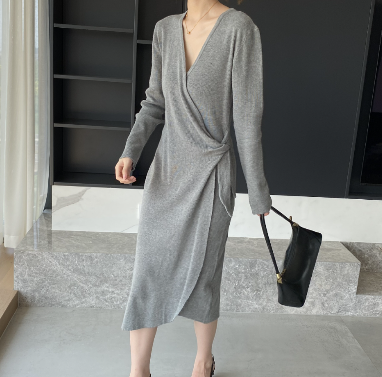 Women's Sexy Ribbed Sweater Dresses