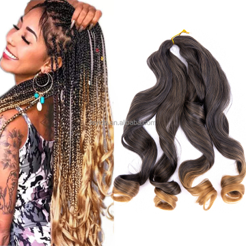 AliLeader Wholesale Synthetic Loose Wave Style Hair Attachments Curly Jumbo Wavy Afro Kinky Extensions Spiral Braids For African