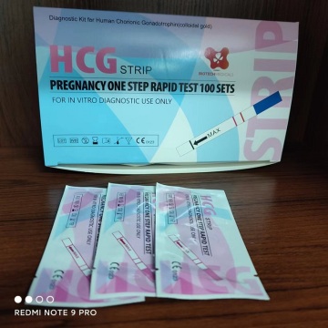 Kits de test de diagnostic médical HCG Grossesse Test Rapid Test Strip OEM Business OEM