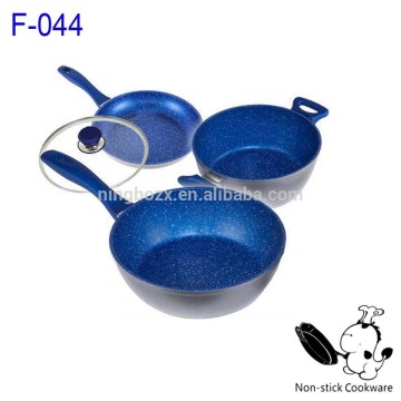 blue stone cookware aluminum nonstick korean stoneware pan aluminium forged pan