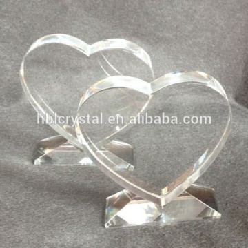 popular heart shape new design crystal award for souvenir gift HBL-NA45