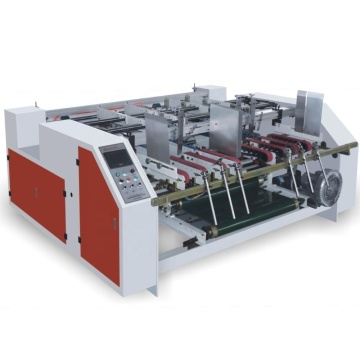 double pieces semi auto gluing machine