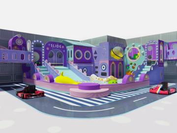 Kids Indoor Play Structure Temsioned web playground