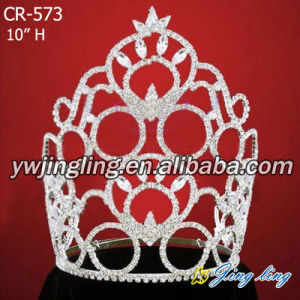 Rhinestone Pageant Crowns Large Size Tiaras