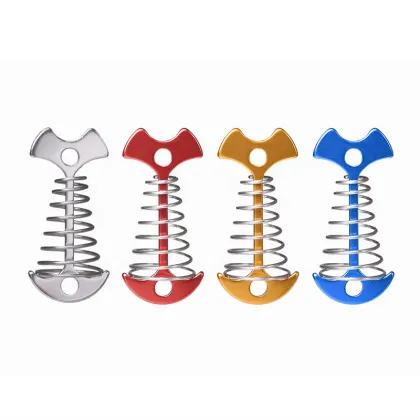 Red Fish Bone Style Floor Nail Tent Peg, Pathway Camp Wind Rope Anchor Hook