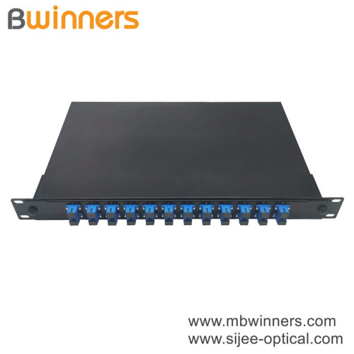 1U 24 Cores SC Fiber Optic Termination Box Patch Panel