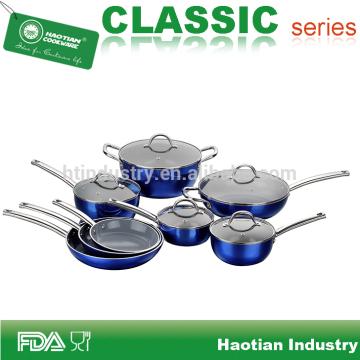 Aluminum 13pcs Mirror&Metallic Cookware set
