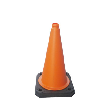 50CM Orange Reflective Traffic Safety Cone with Black Base - Top Sale