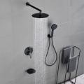 Fashion Black Waterfall Bathroom Shower Set