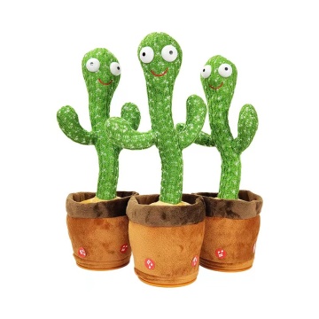 USB Charging Music Toy: Cute Doll Playing English Songs, Dancing & Talking Cactus Toy