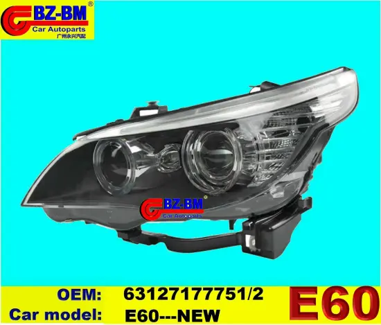 E60 HEADLAMP: 63127177751 Headlight & 63127177752 HID Lamp - Xenon LED