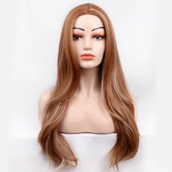 High Quality  Heat Resistant Custom Synthetic Wigs For Drag Queen Long Colorful Lace Front Wig Wave Wigs