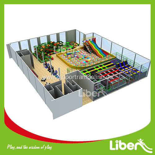 Customized long gymnastic indoor kids trampoline