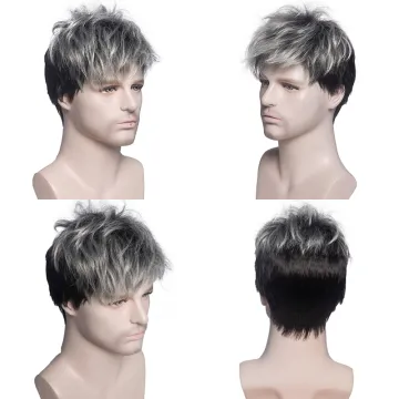 Wholesale price short wig man synthetic wig for men
