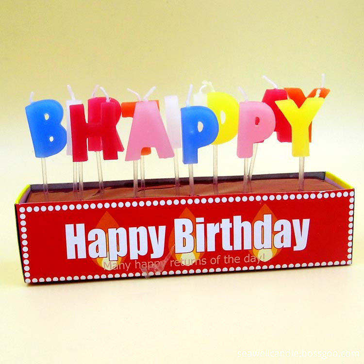 Love Birthday Letter Candles