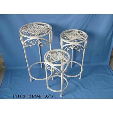 metal white indoor plant stand