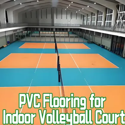Sports PVC Volleyball Mat Flooring
