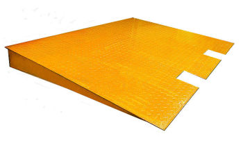 Steel container ramp for forklift