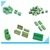 Green color PA66 2 pin 3 pin PCB double row right angle screw terminal block plug type 3.5mm 3.81mm 5.0mm 5.08mm pitch