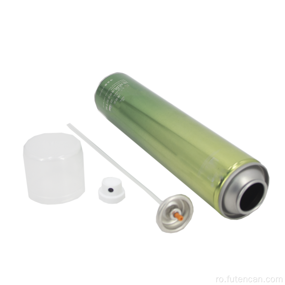 Cutie pentru fixativ de păr de 52 mm cu supapă metalică