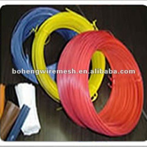 China Low carbon galvanized then pvc coating wire