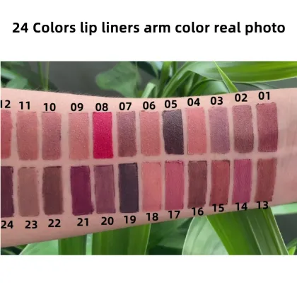 Best Quality Private Label 24 Color Matte Waterproof Lip Liner
