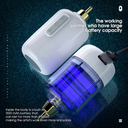 1500mAh Lightweight Tattoo Battery - Dragonhawk Tattoo Pen Battery (Two Colors)