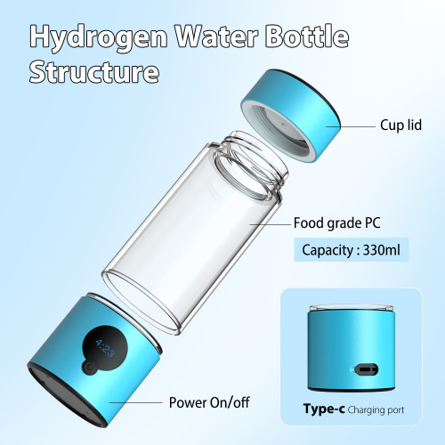 Type-C 5000ppb Hydrogen Water Generator Bottle