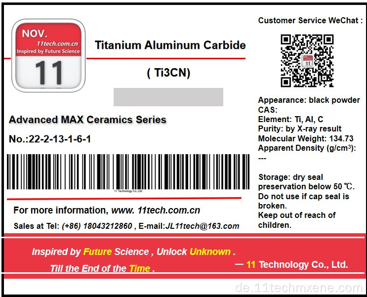 Mxenes Serie Ti3cn weniger (einzelne) Schichtdispersion