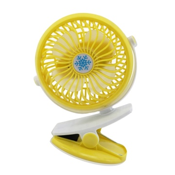 Portable Rechargeable Mini Silent USB Fan with Rotating Head and Clip