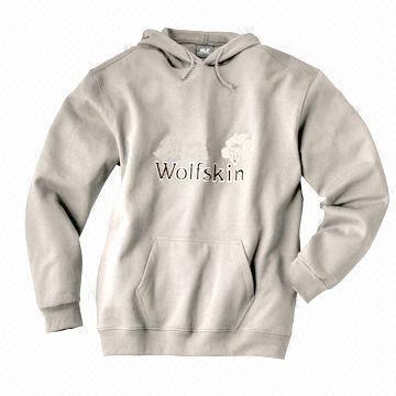 Printed Jumper, Made of 100% Polyester French Terry, Hooded Pullover, Breathable and Keeps Warm