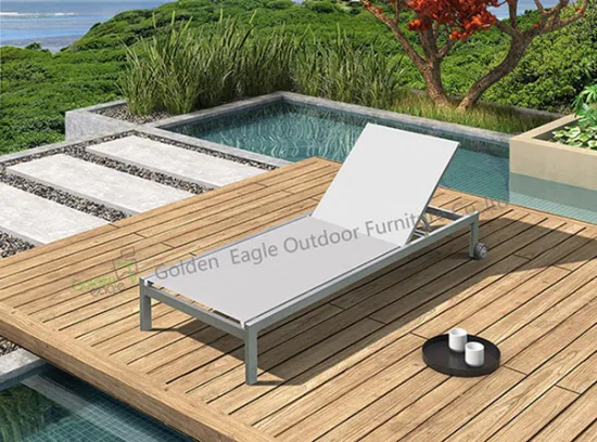 Outdoor furniture Wicker beach chair with wheels