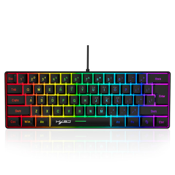Clavier de jeu à 61 touches avec éclairage RVB et câble portable