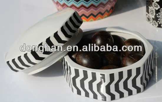 factory direct good quality ceramic cookie jar with beautiful decal