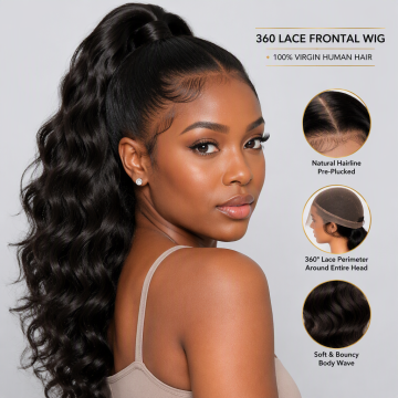 360 Lace Frontal Wig Human Hair