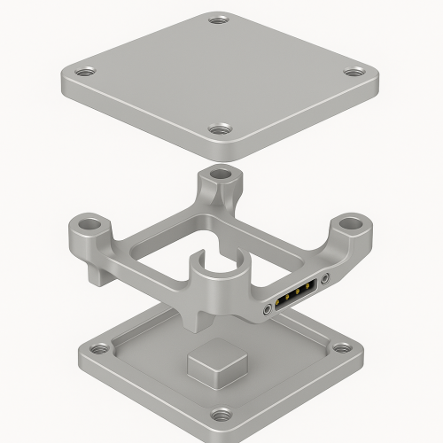 Изготовленные на станке с ЧПУ детали для противоударного крепления камеры