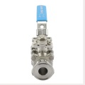 Stainless Steel 3 Pcs Manual Clamp Ball Valve