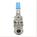 Clamp de acero inoxidable Válvula de bolsas de subal de acero inoxidable