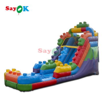 Commercial Inflatable Water Slide with Pool for Kids and Adults at Amusement Parks
