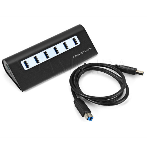 All-aluminum high-speed 7-port USB HUB