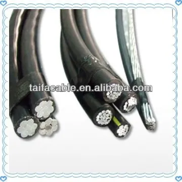 Al Conductor XLPE/PVC/PE Insulated AAC/AAAC/ACSR Messenger Aerial Cable/AAC XLPE Aerial Cable