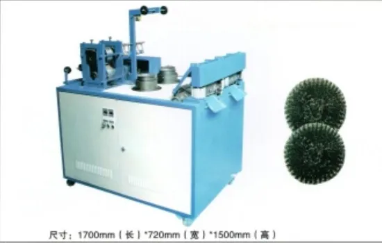 Low price kitchen usage mesh  pad scourer making machine