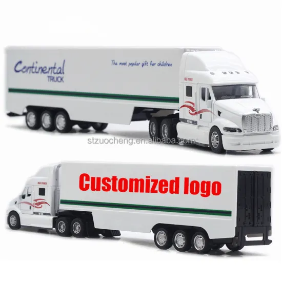Customized 1:48 Scale White Metal Diecast Car Models: American Container Truck Toys for Sale