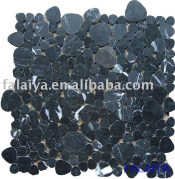 Round Stone Mosaic Tile Marble005