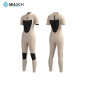 Bên bờ biển ngắn tay áo dài Zip Women Springsuit