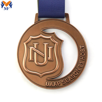 Medalha personalizada de design da Universidade de Bronze Metal