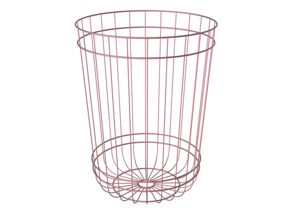 Bathroom metal storage basket