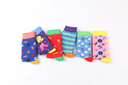 Novelty Unisex Cartoon Cotton Crew Socks - Autumn/Winter ODM/OEM