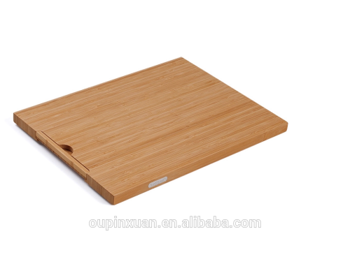 Tabla de cortar de bambú, carbonizada, tabla de cortar de bambú con LFGB, FDA